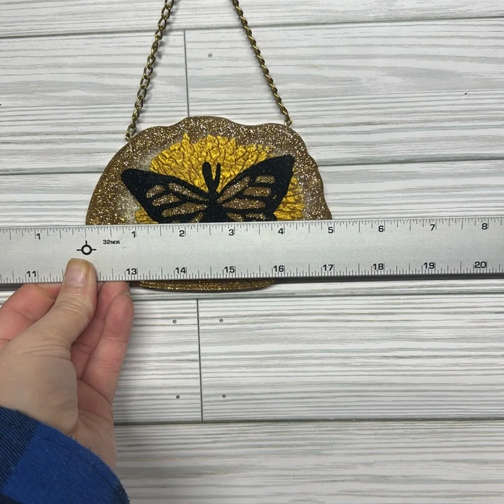 Gold Glitter Butterfly Wall Hanging- no. 2